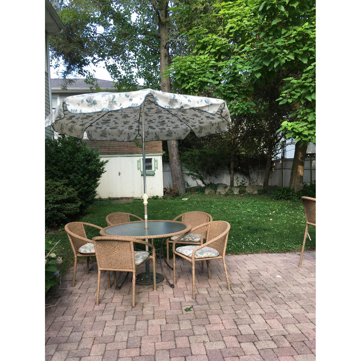 8 Piece Glass Top Patio Set - image-1