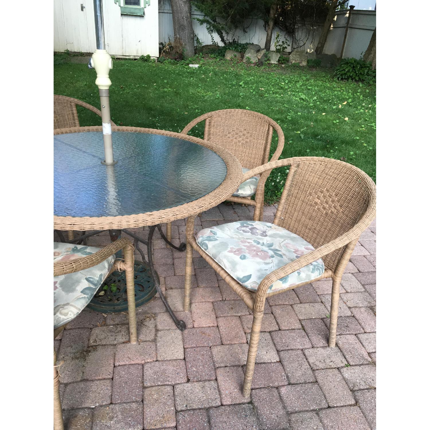 8 Piece Glass Top Patio Set - image-3