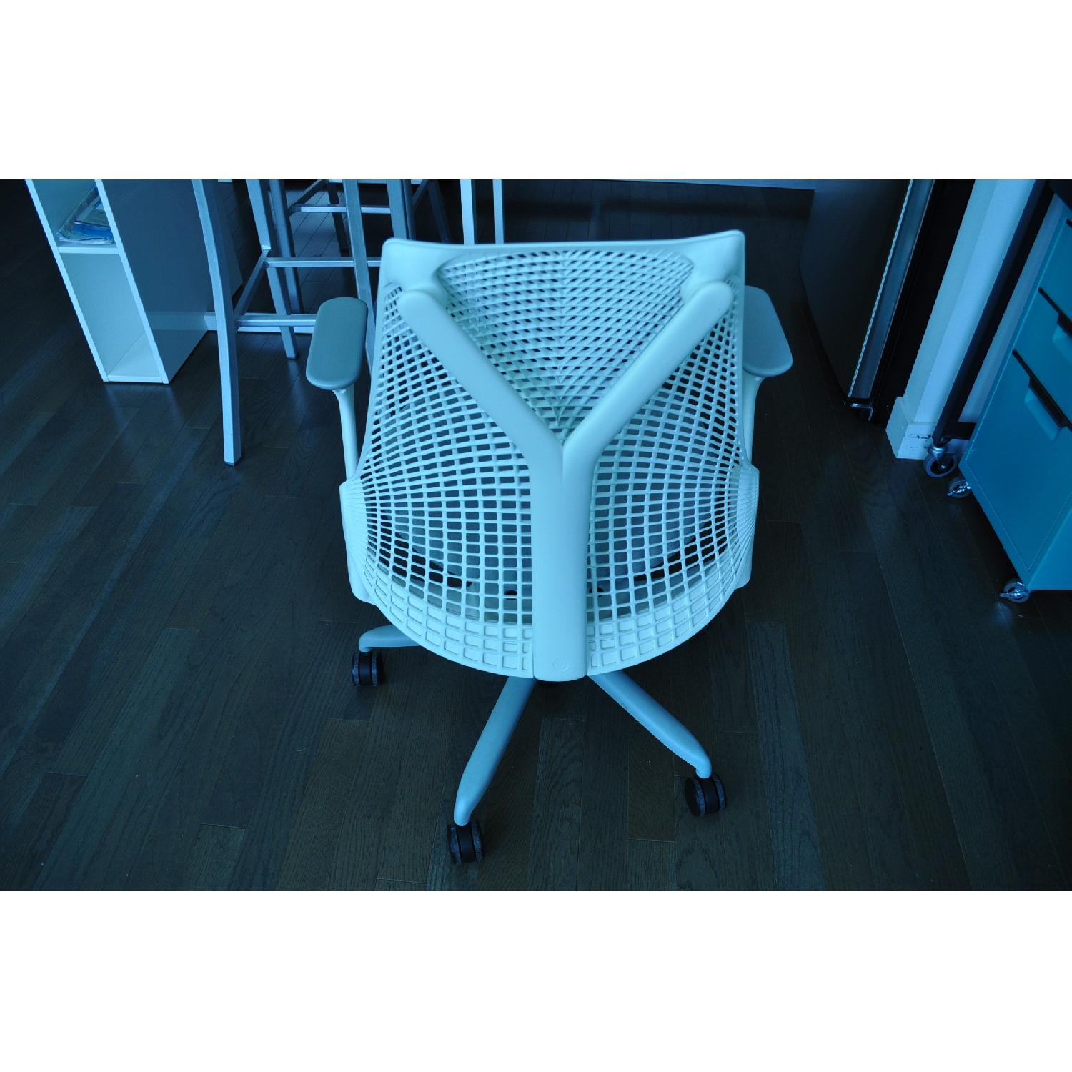Herman Miller Grey & White Sayl Desk/Office Chair - image-2
