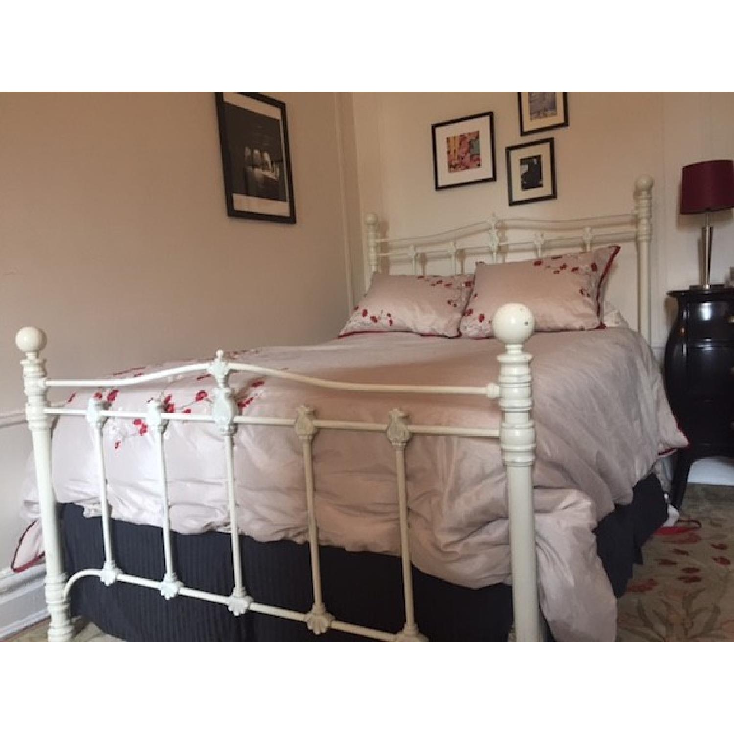 Pottery Barn Teen Full Size Iron Bed Frame - image-2