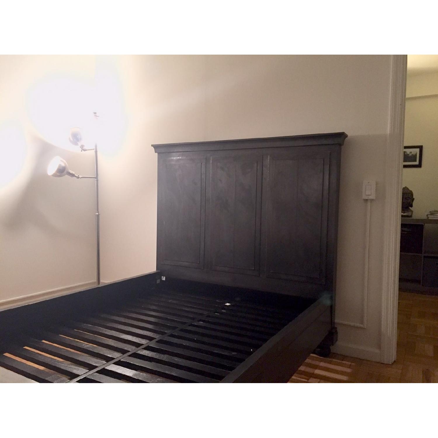 Restoration Hardware Annecy Metal-Wrapped Full Size Bed Frame - image-2