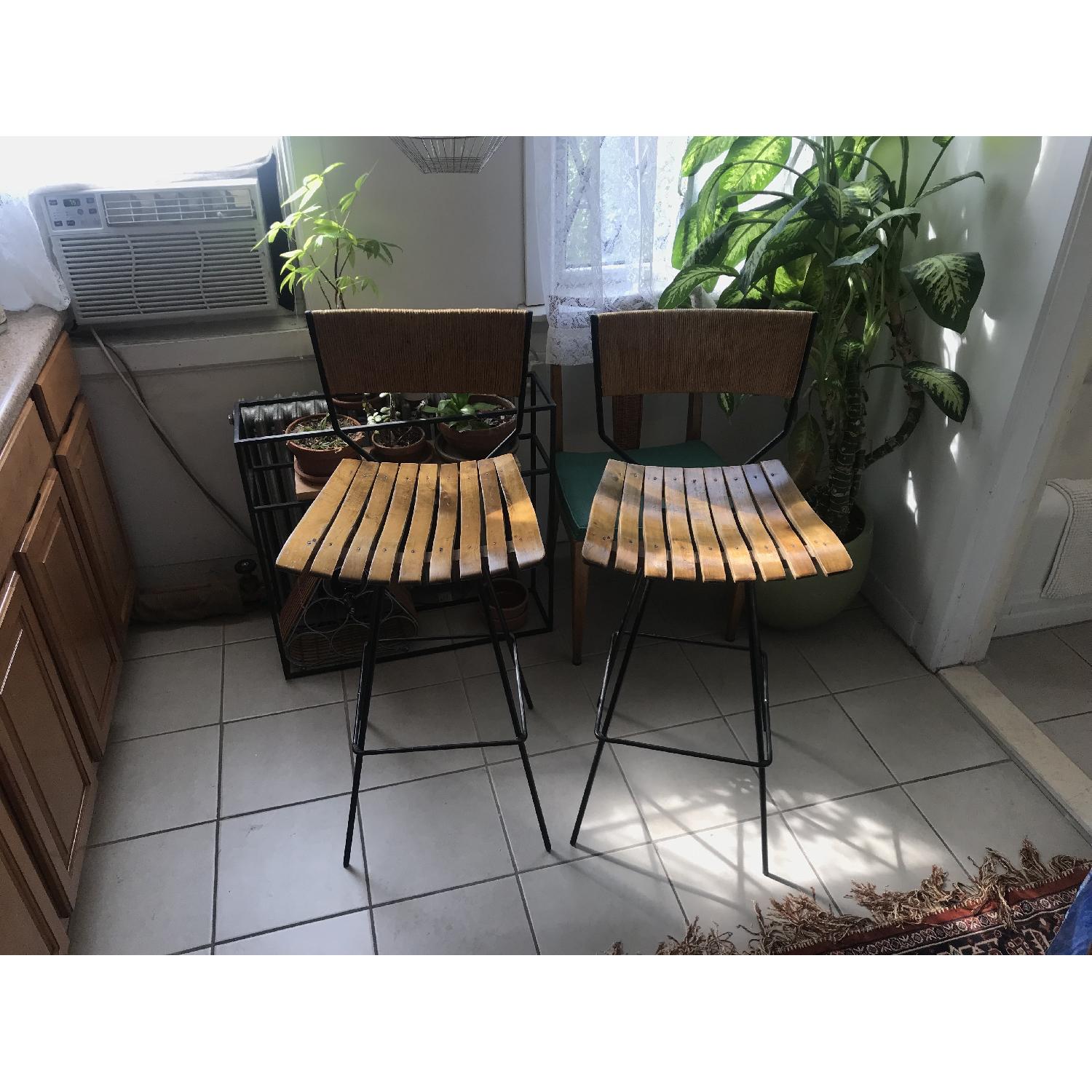 Arthur Umanoff Jute Bar Stools - image-2