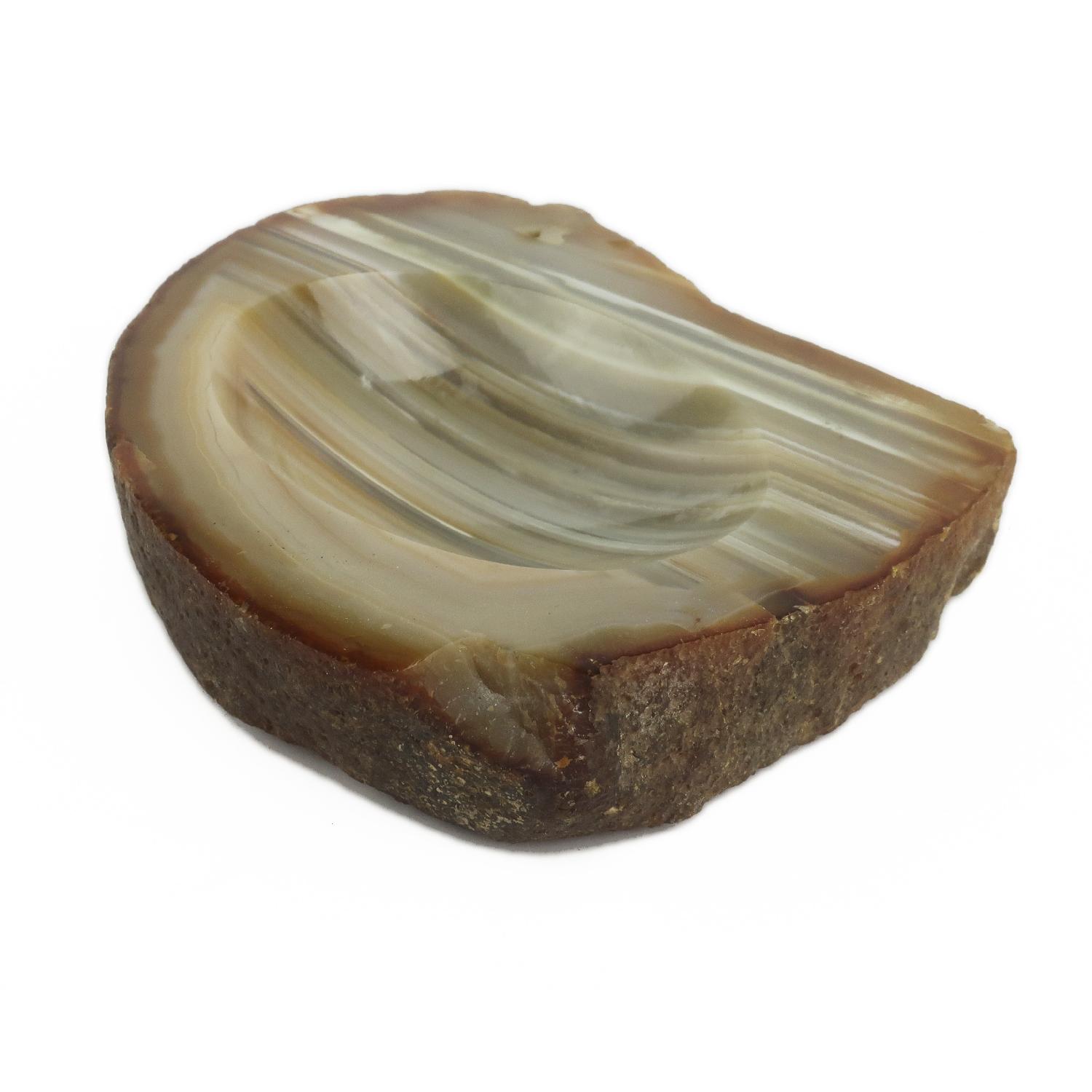 Vintage Carved Stone Ashtray - image-1