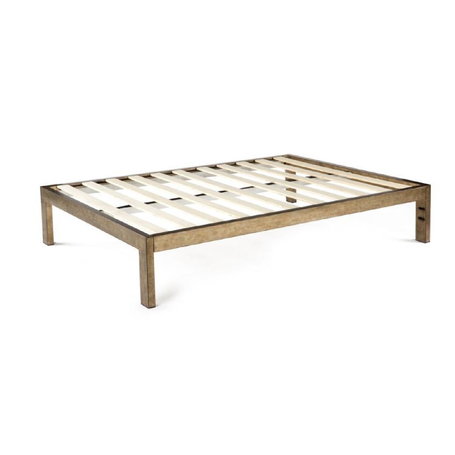 Keetsa Gold Brushed Steel Bed Frame - image-1
