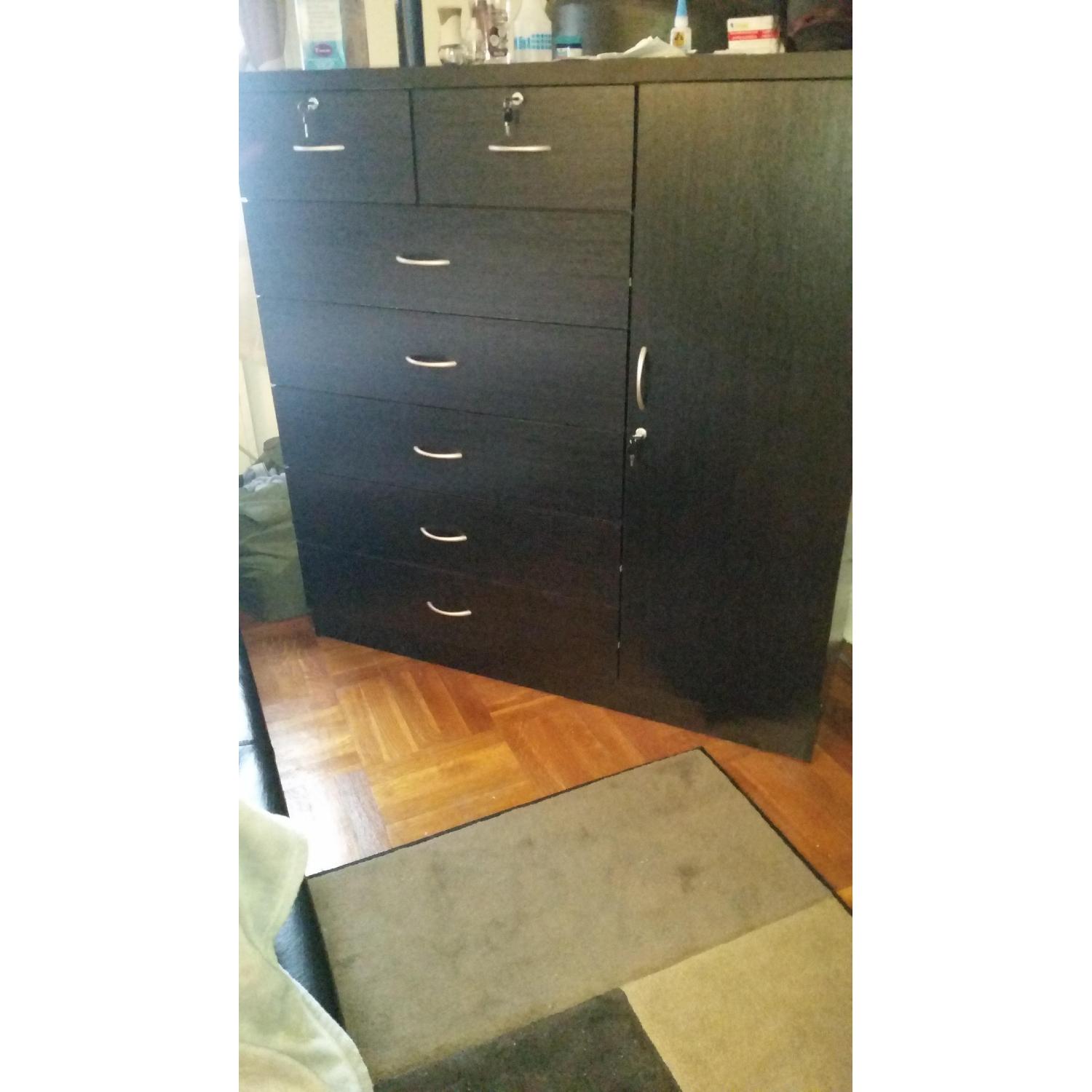 zipcode design dresser Kepner 6 Drawer Double Dresser Zipcode Design Color: Black Wood Grain