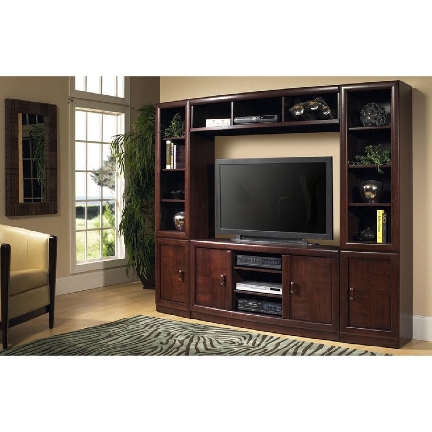 Ashley Oak Entertainment Wall Unit - image-2