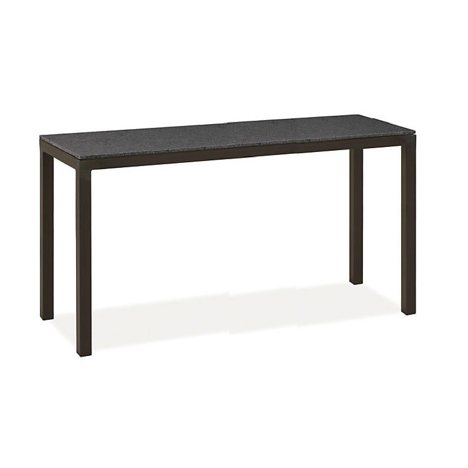 Room & Board Parsons Mesabi Black Honed Granite Desk - image-0