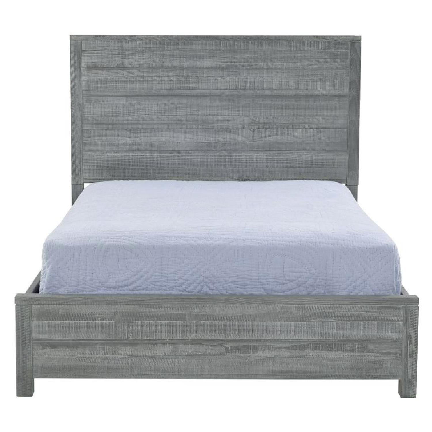 Grain Wood Furniture Montauk Solid Wood Bed in Rustic Grey AptDeco