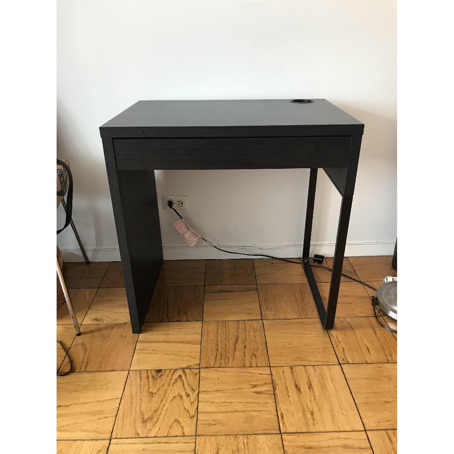 Ikea Micke Black Desk & Swivel Desk Chair - image-2