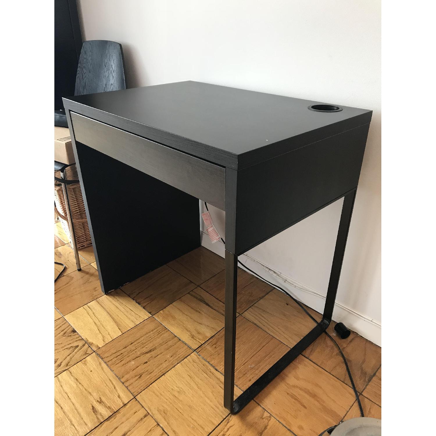 Ikea Micke Black Desk & Swivel Desk Chair - image-3