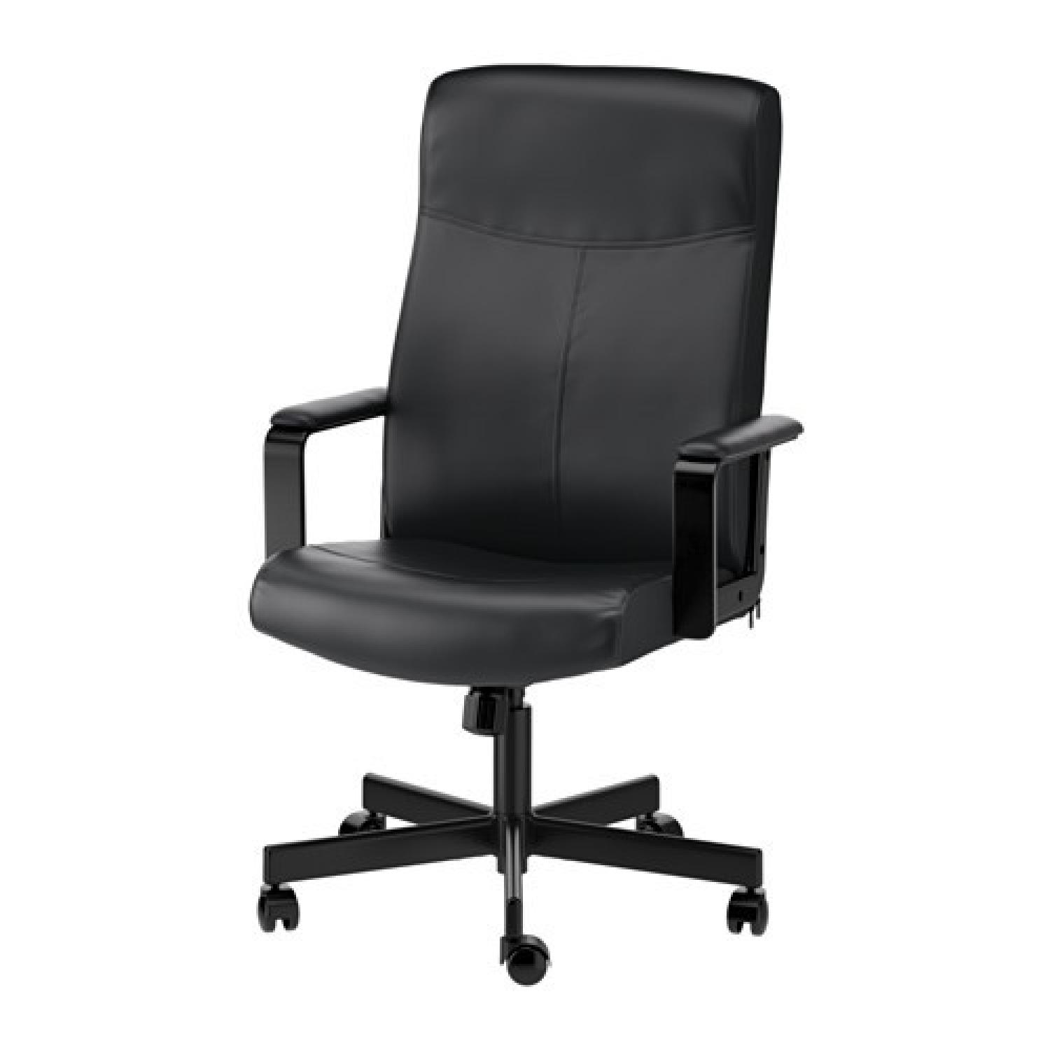 Ikea Micke Black Desk & Swivel Desk Chair - image-8