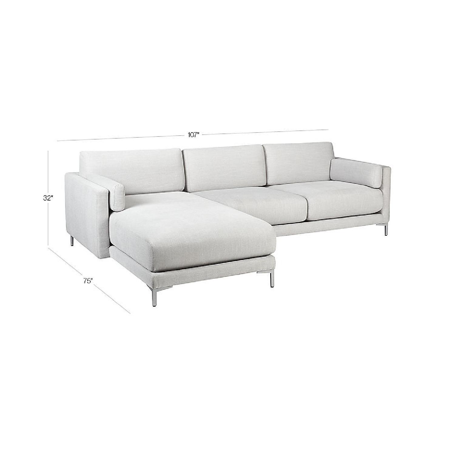 CB2 District 2-Piece Sectional Sofa - image-5