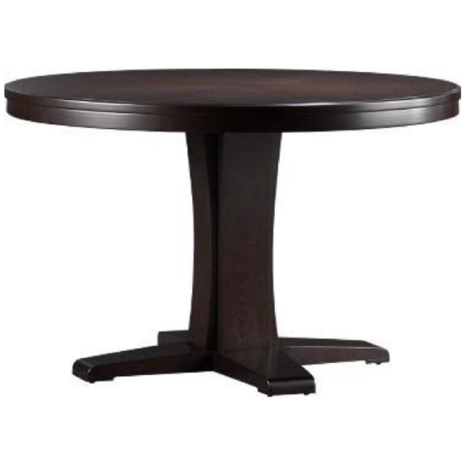 Crate & Barrel Collina Round Dining Table w/ 4 Chairs - image-1