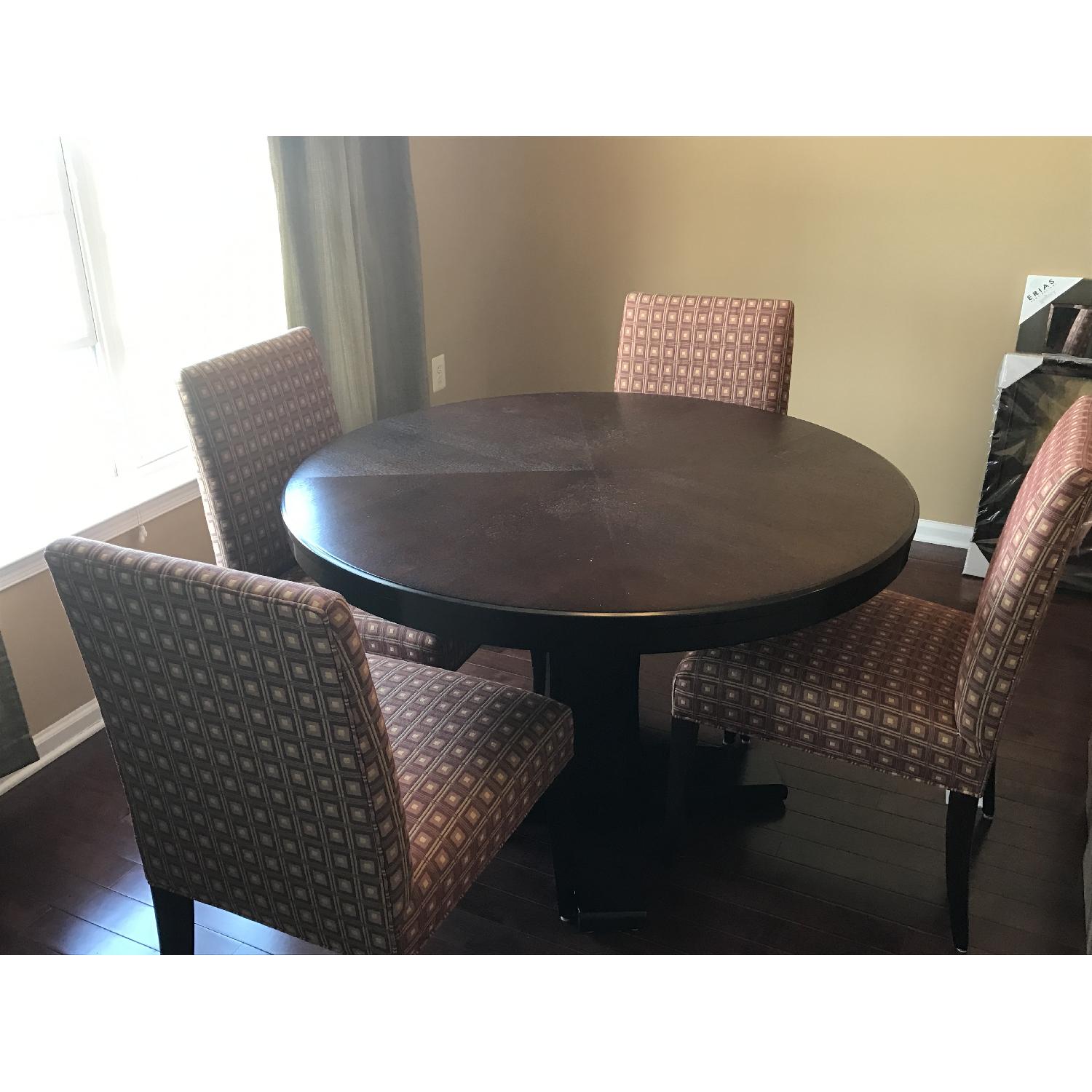 Crate & Barrel Collina Round Dining Table w/ 4 Chairs - image-2