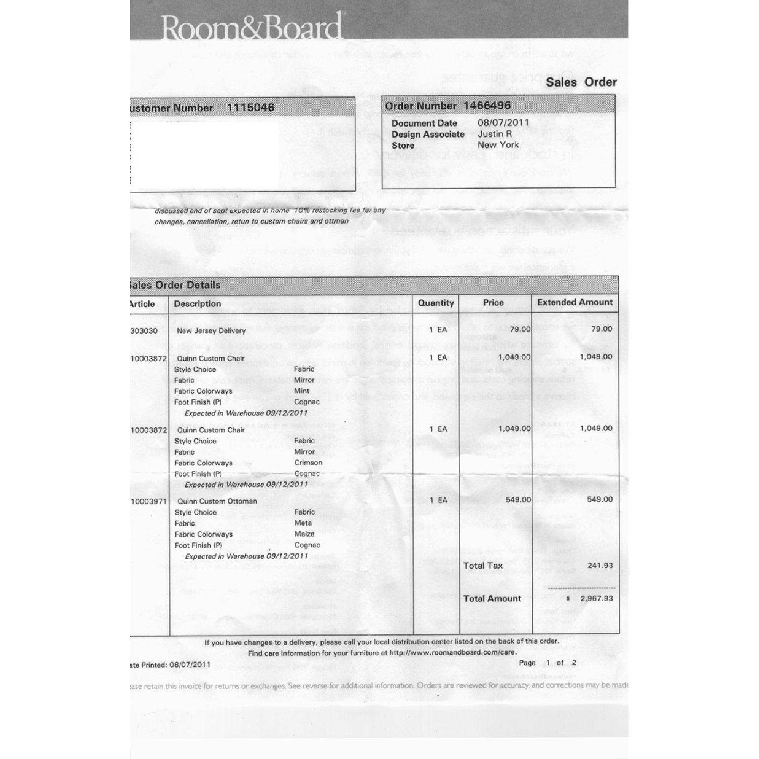 Room & Board Custom Quinn Chair - image-5