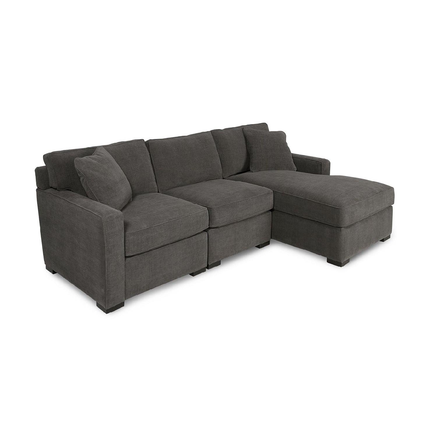 Macy's Radley 3-Piece Fabric Chaise Sectional Sofa - image-0
