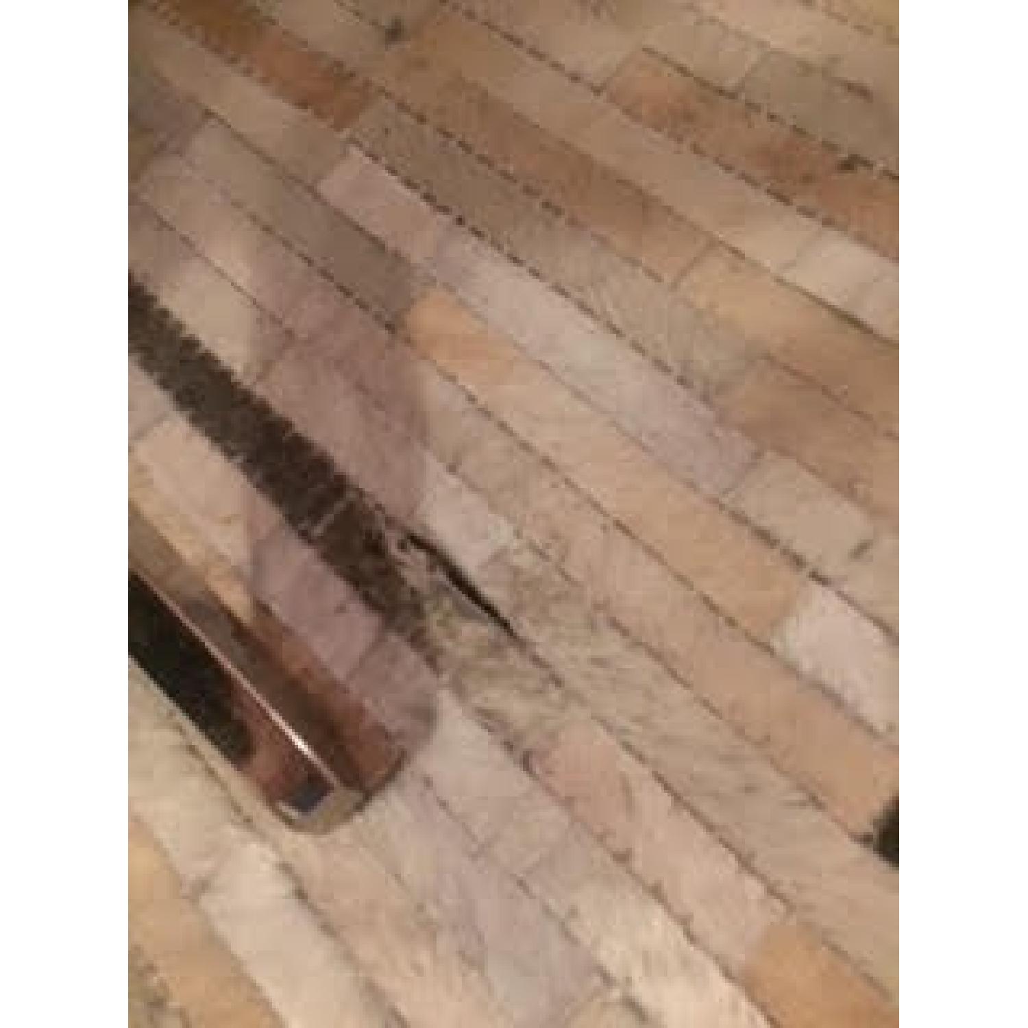 Pier 1 Patchwork Teal Cowhide Rug - image-4