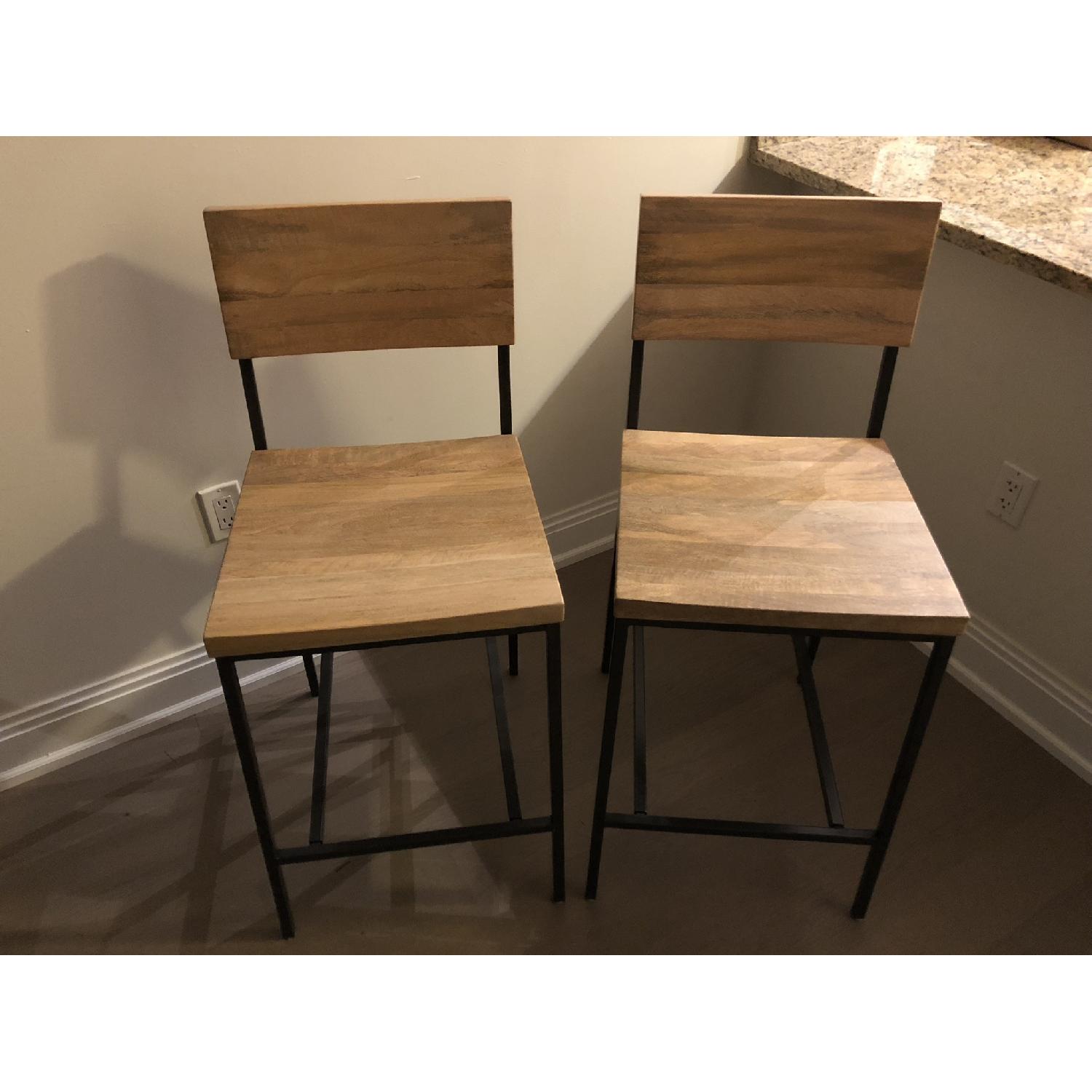 West Elm Rustic Counter Stools - image-4