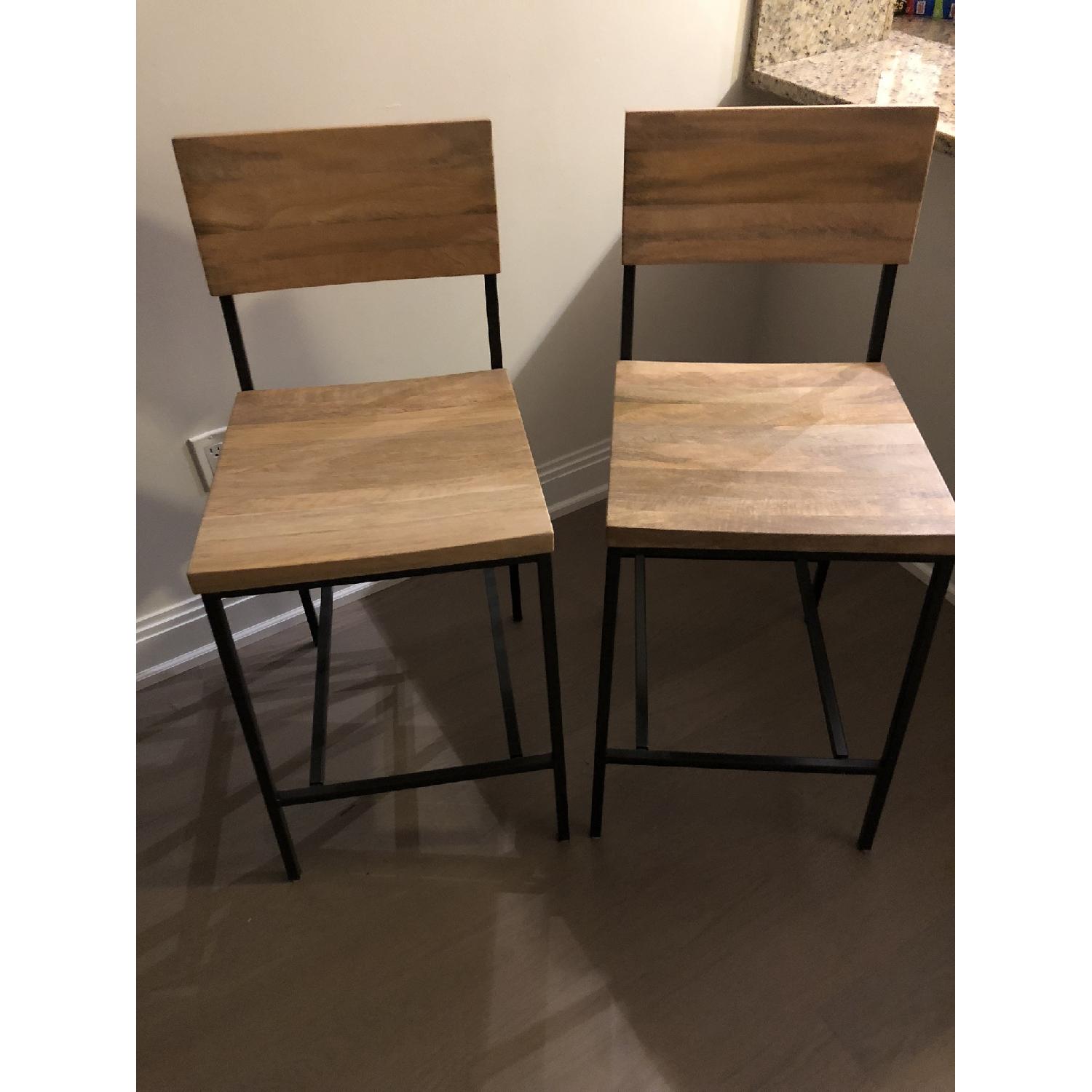 West Elm Rustic Counter Stools - image-5
