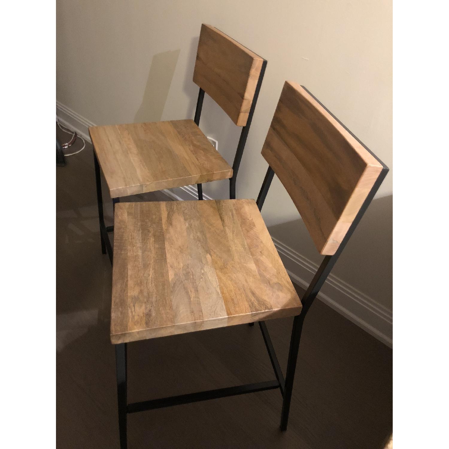 West Elm Rustic Counter Stools - image-6