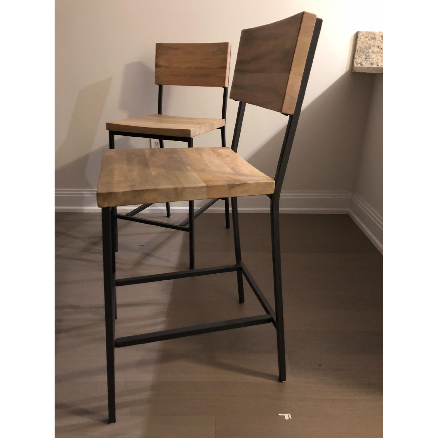 West Elm Rustic Counter Stools - image-9