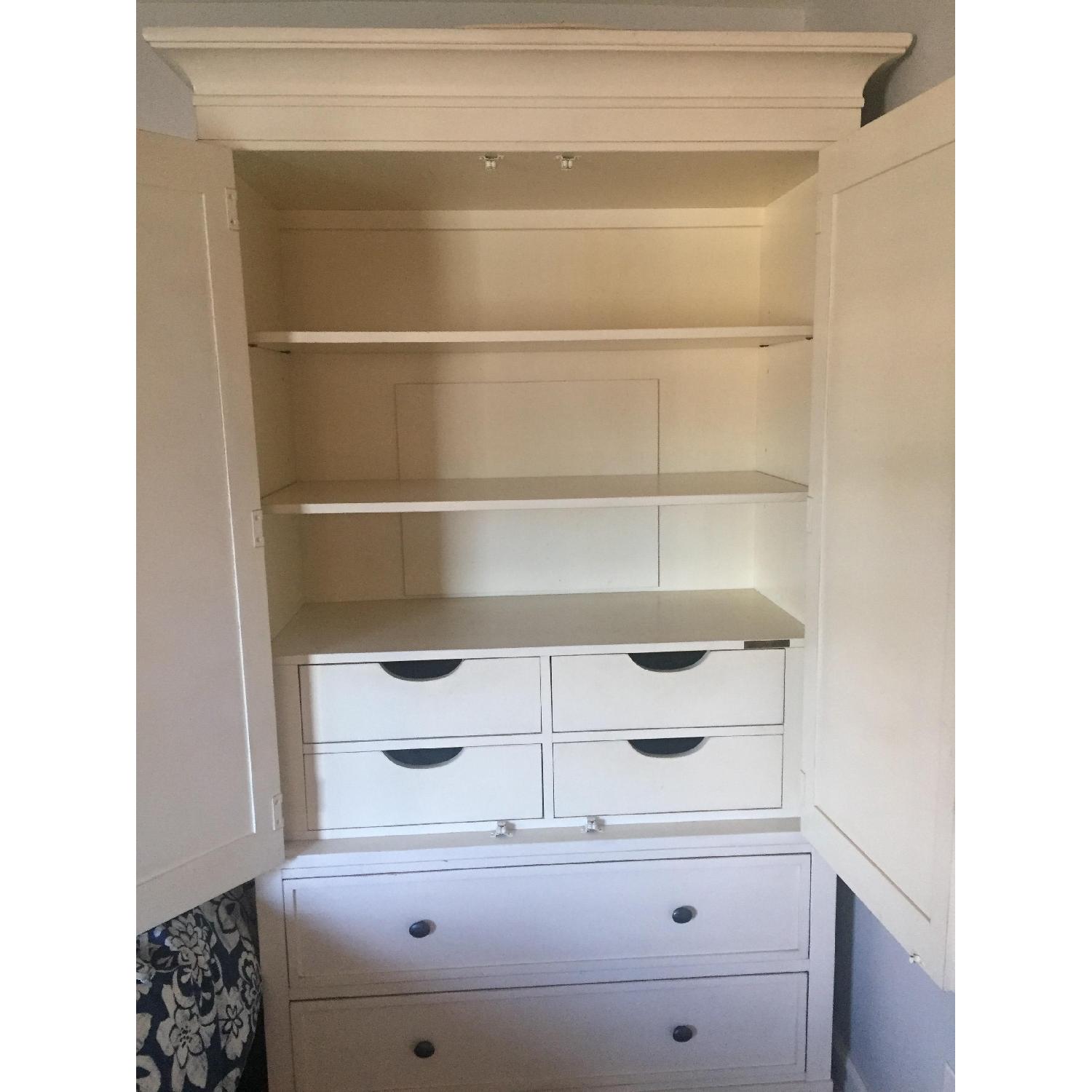 Ethan Allen Armoire w/ Louver Doors AptDeco