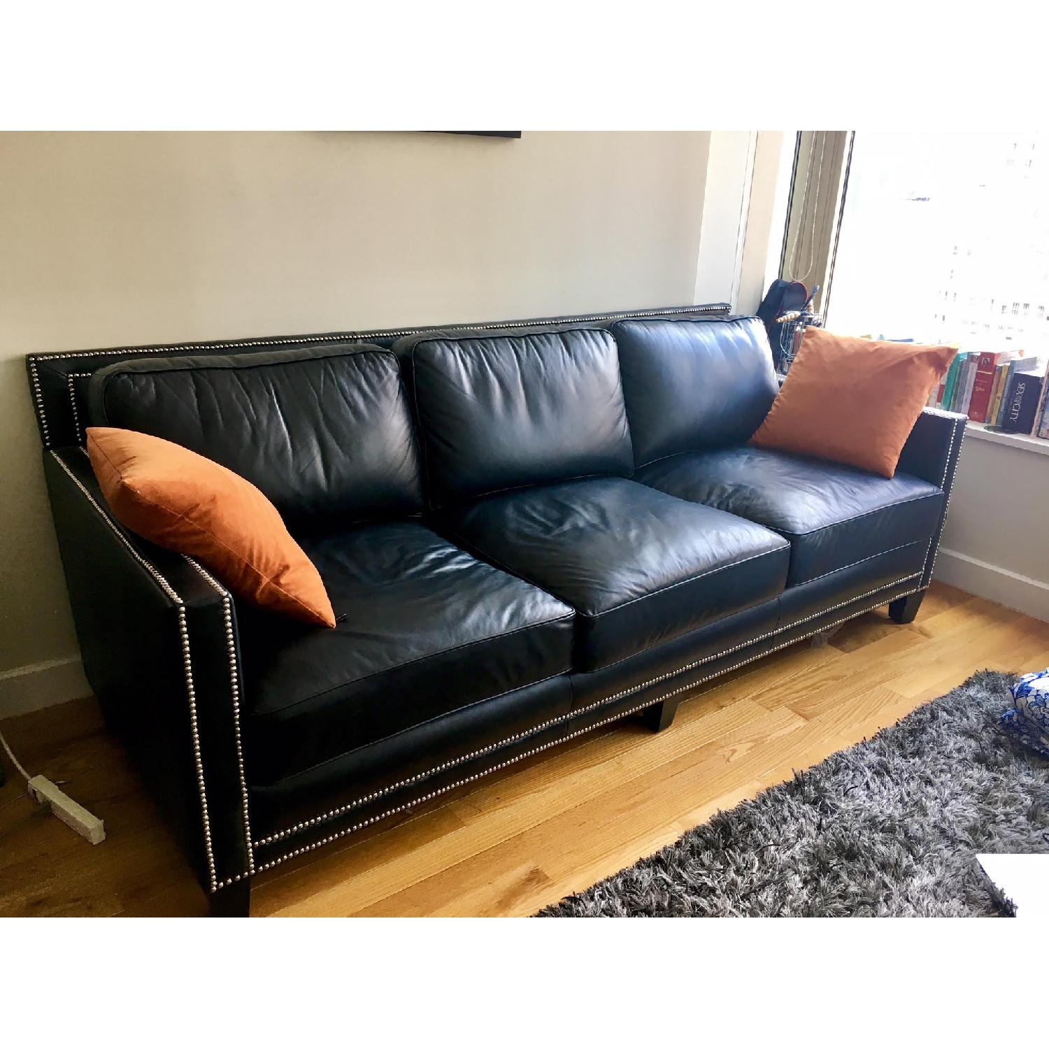 Steve Silver Furniture Hendrix Leather Sofa - image-4