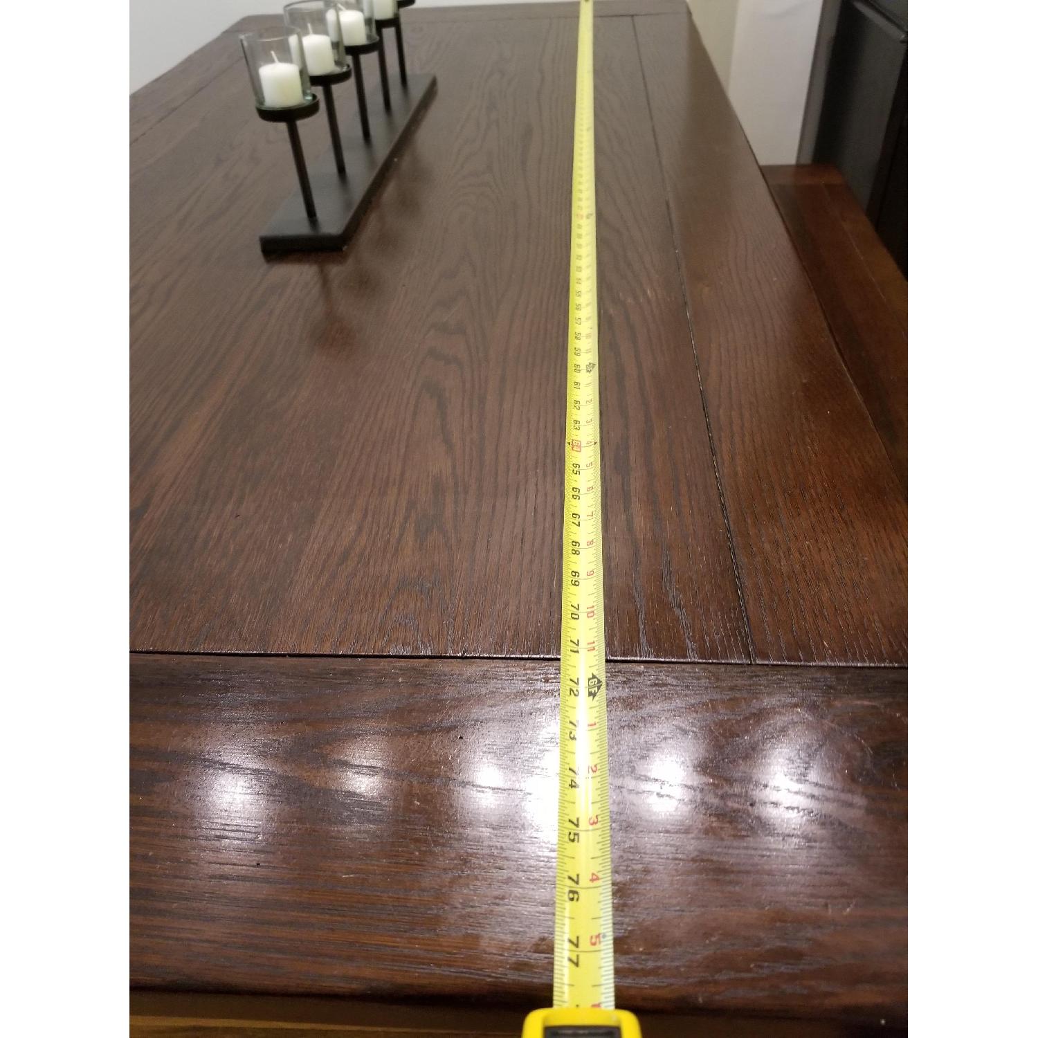 Pottery Barn Lucas Mahogany X Dining Room Table w/ Bench - image-4