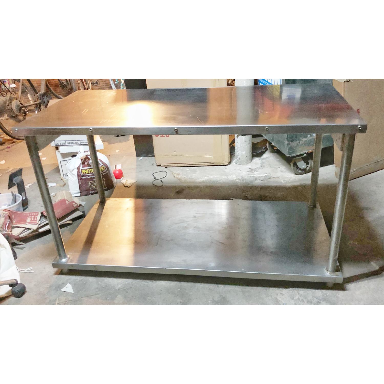 Stainless Steel Table/Kitchen Island - image-1