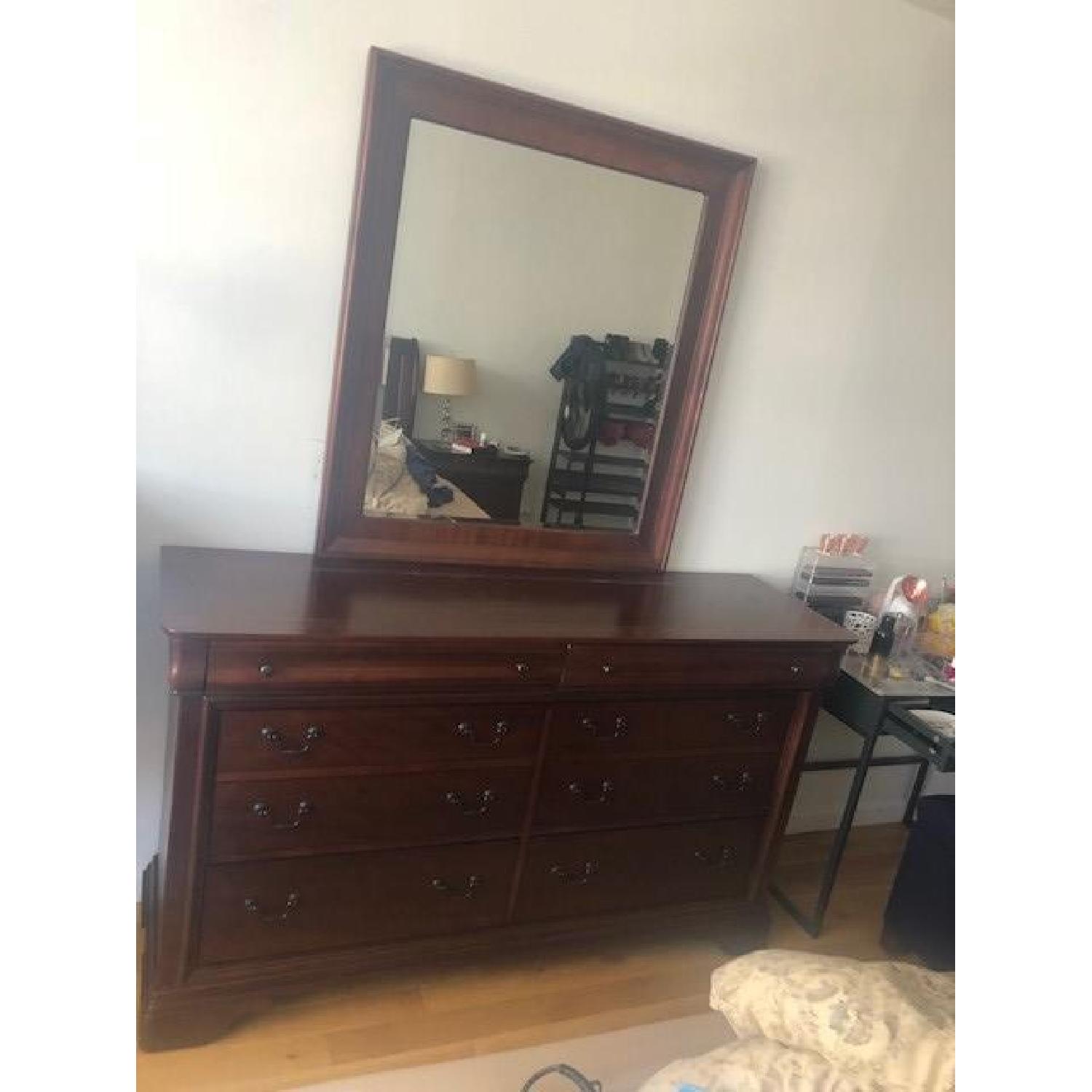 Macy's 10 Drawer Dresser w/ Mirror AptDeco