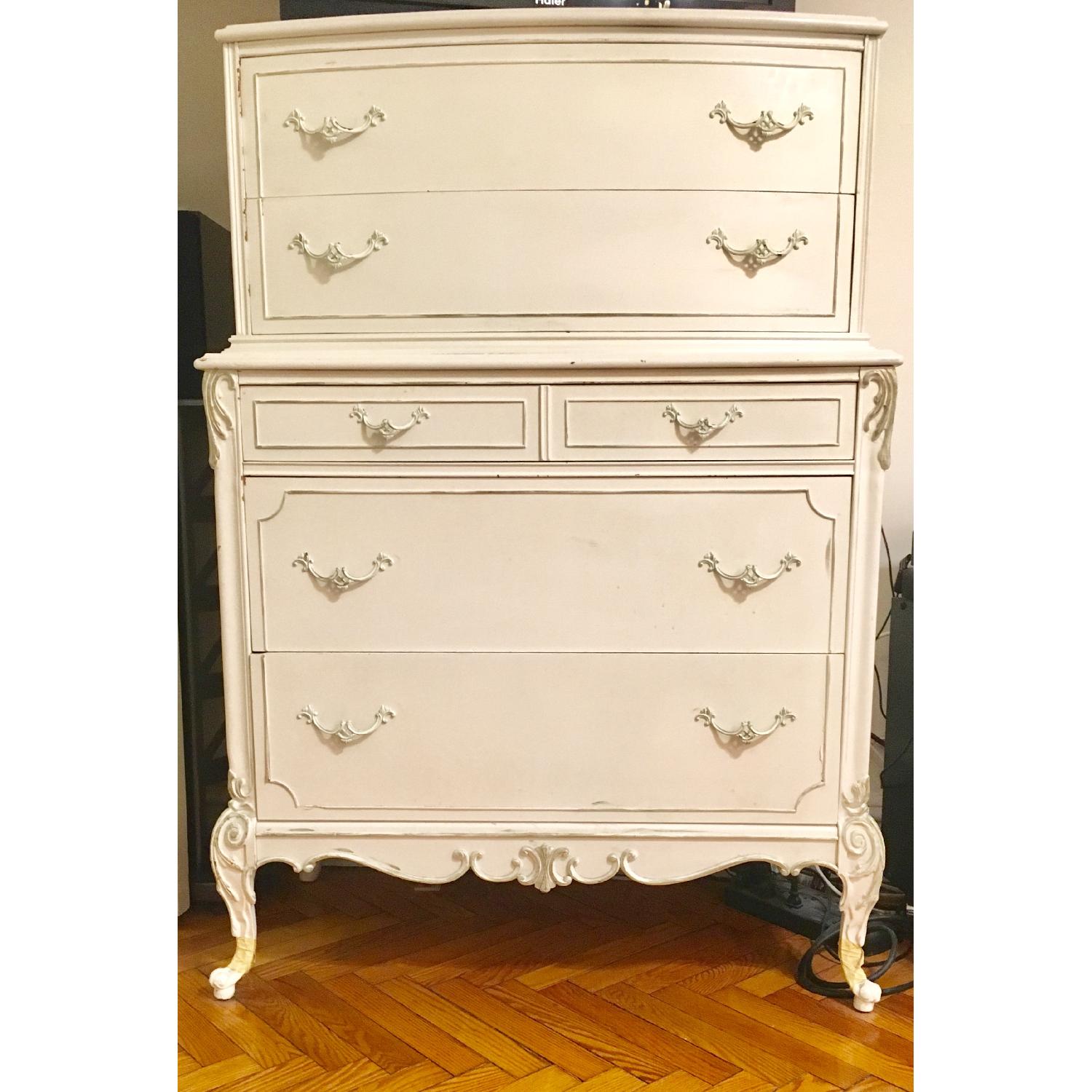 Antique White Dresser - AptDeco
