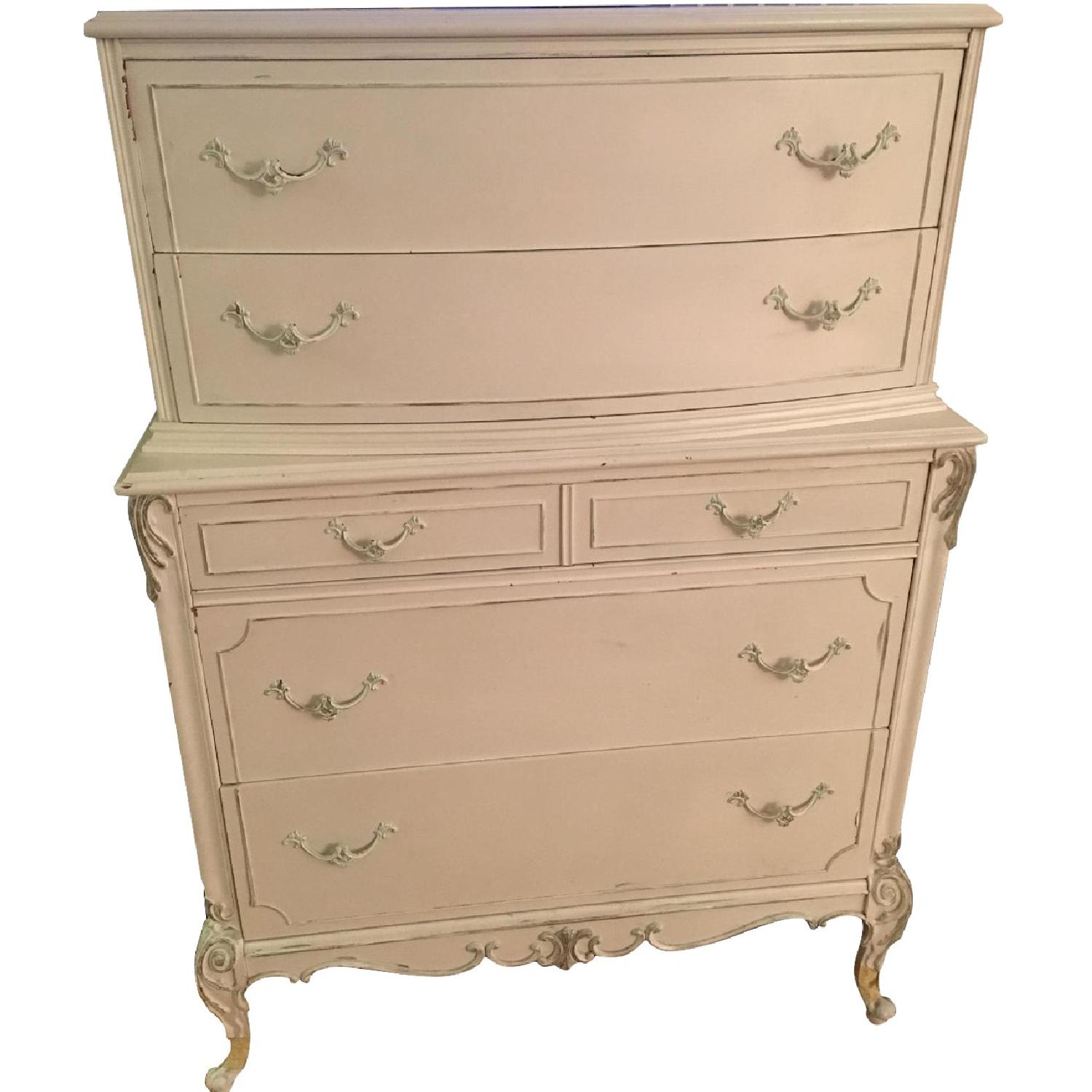 Antique White Dresser - AptDeco