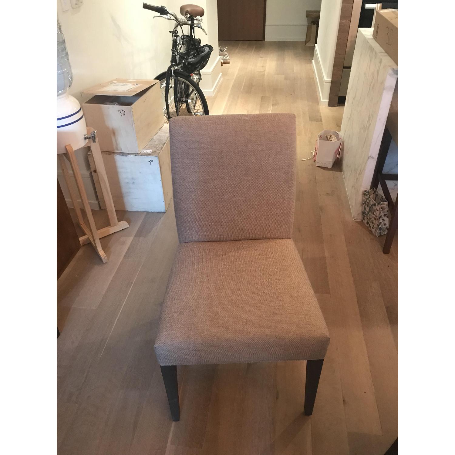 Crate & Barrel Miles Upholstered Dining Chairs - image-3