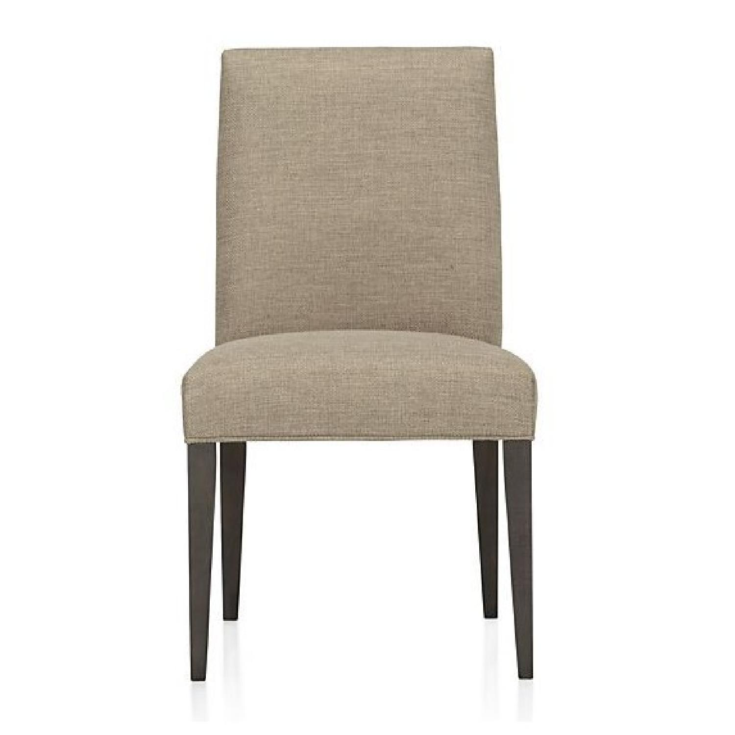 Crate & Barrel Miles Upholstered Dining Chairs - image-0