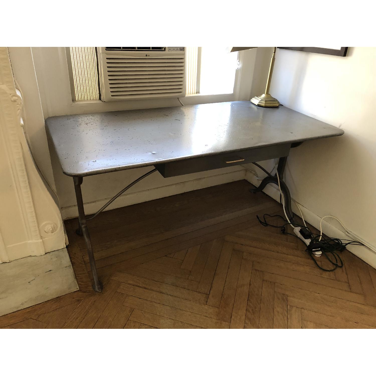 Restoration Hardware Steel Desk - image-6