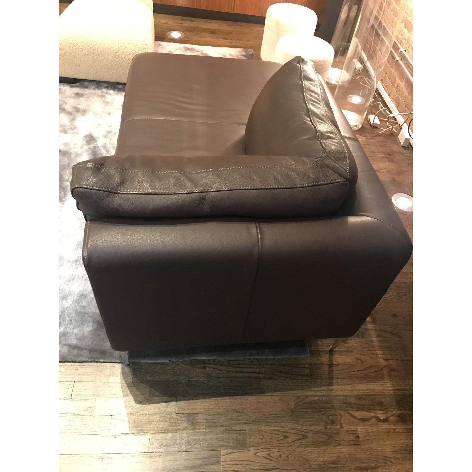 Design Within Reach Albero Chaise in Chocolate Brown Leather - image-5