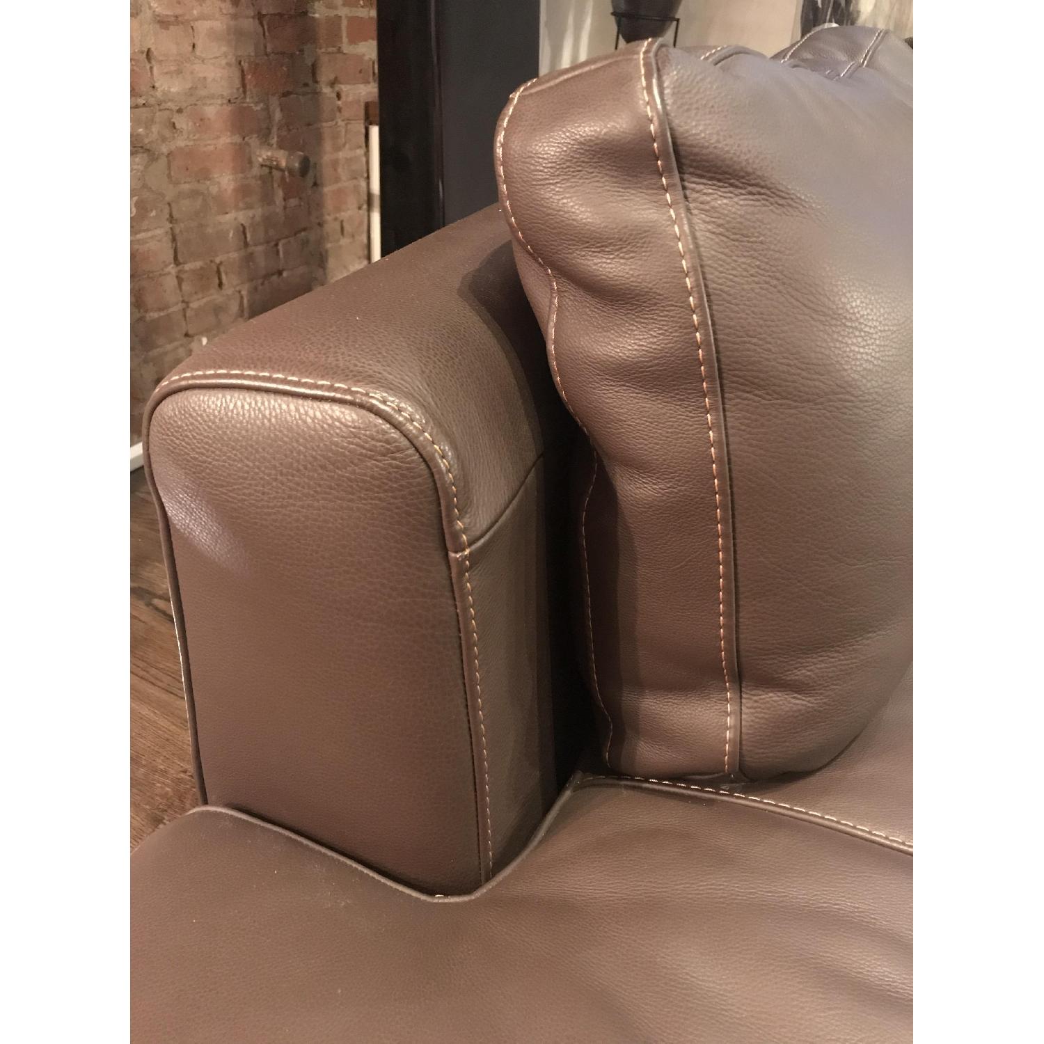 Design Within Reach Albero Chaise in Chocolate Brown Leather - image-7