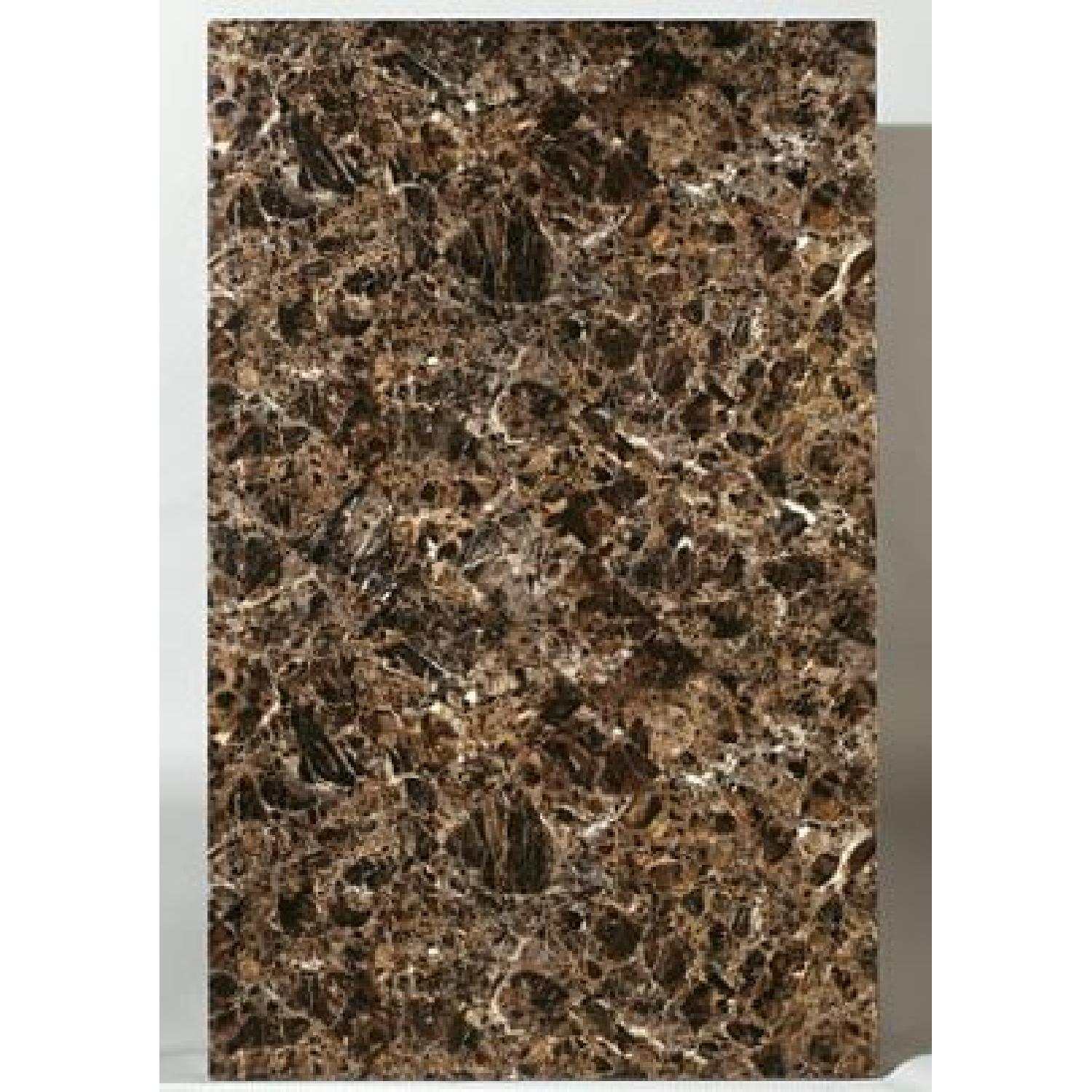 Ashley Brown Faux Marble Top Dining Table - image-2