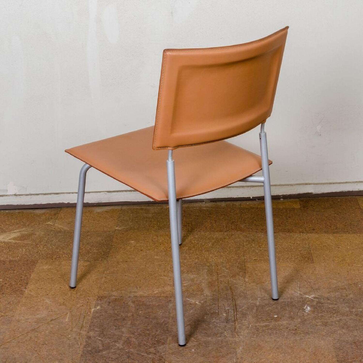 Knoll Italian Leather Dining Chairs - image-7