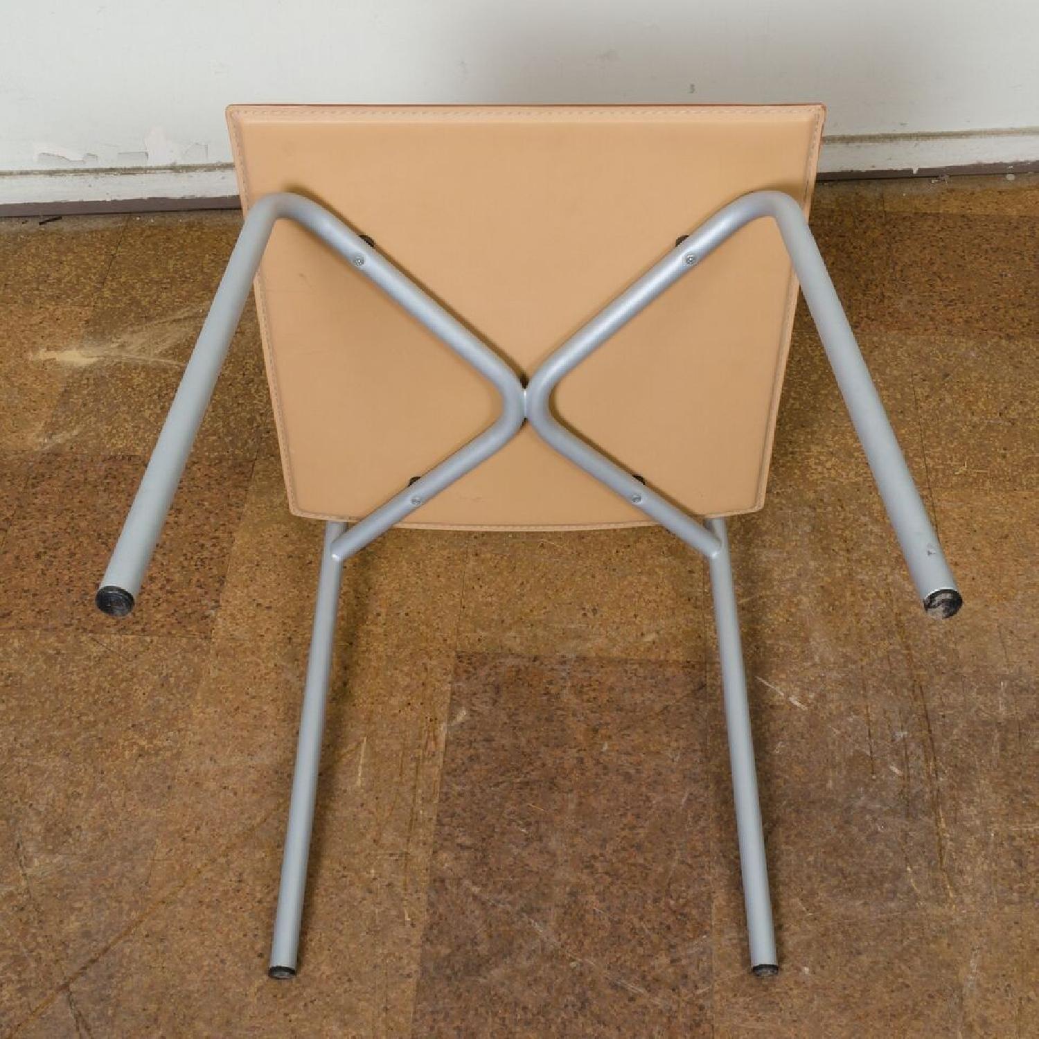 Knoll Italian Leather Dining Chairs - image-10