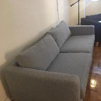 Ikea Karlstad Sofa in Light Gray - AptDeco