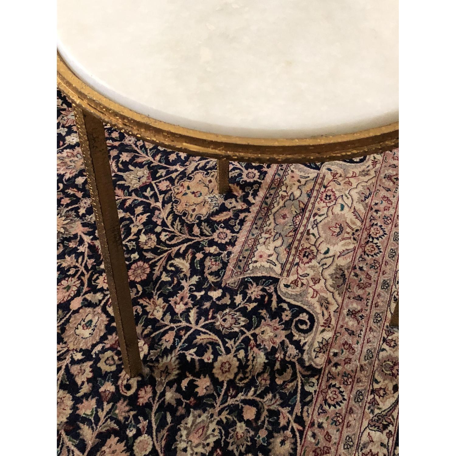 Dwell Studio SoHo White Marble Side Table - image-4