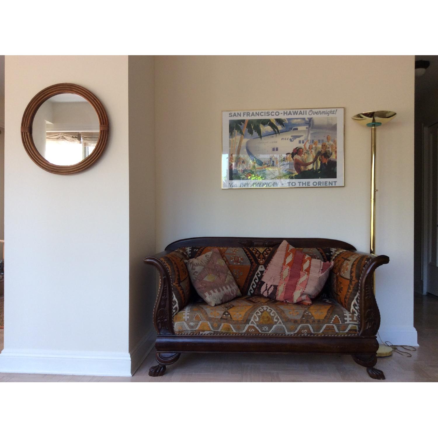 ABC Carpet and Home Vintage Kilim Loveseat - image-1