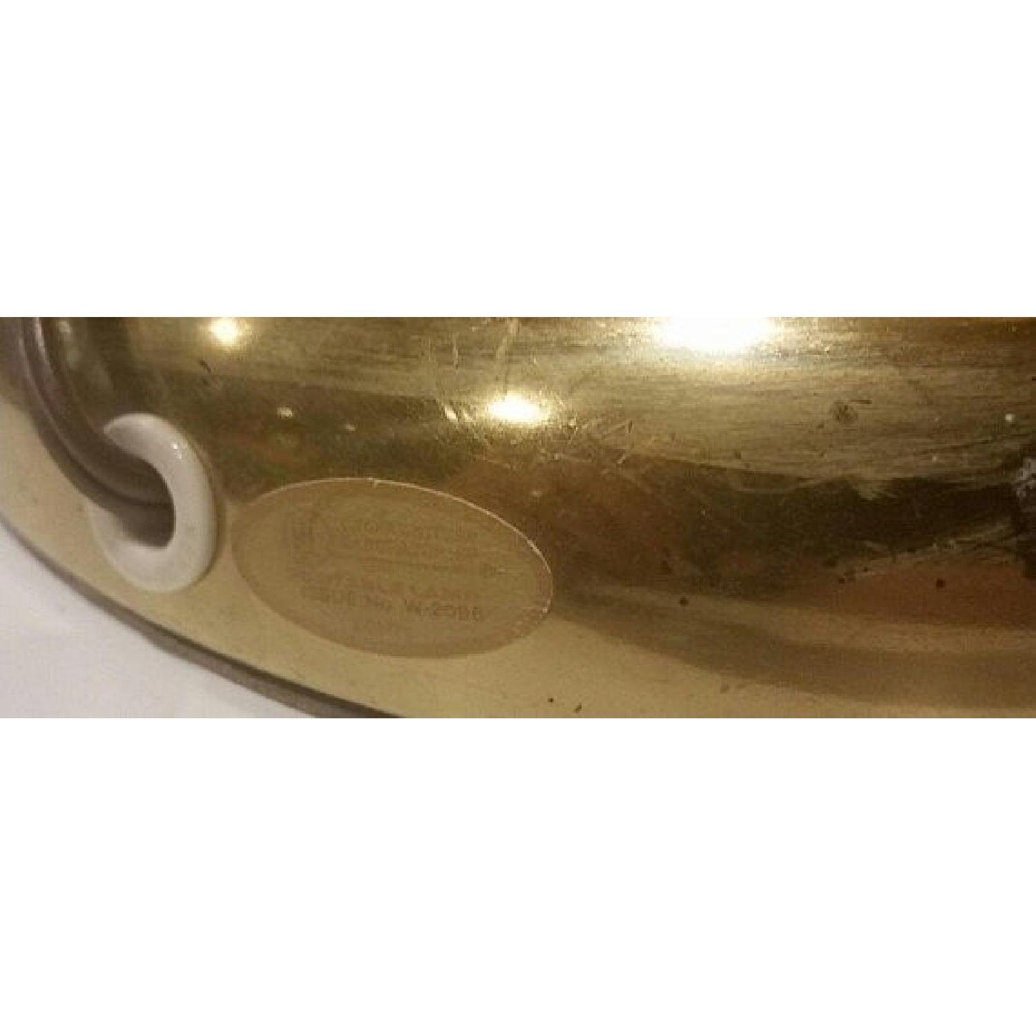 Mid Century Table Lamp Brass Tone w/ 5 Globe Lights - image-2