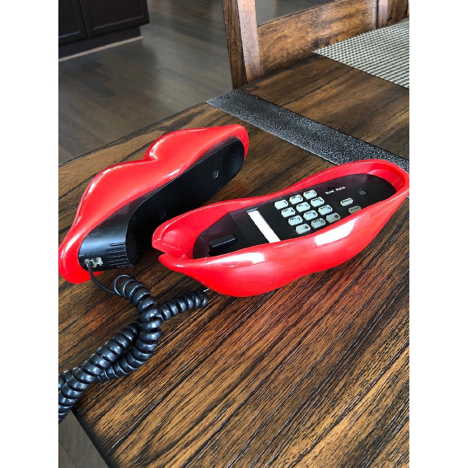 Vintage Sexy Red Lips Trimline Phone - image-2