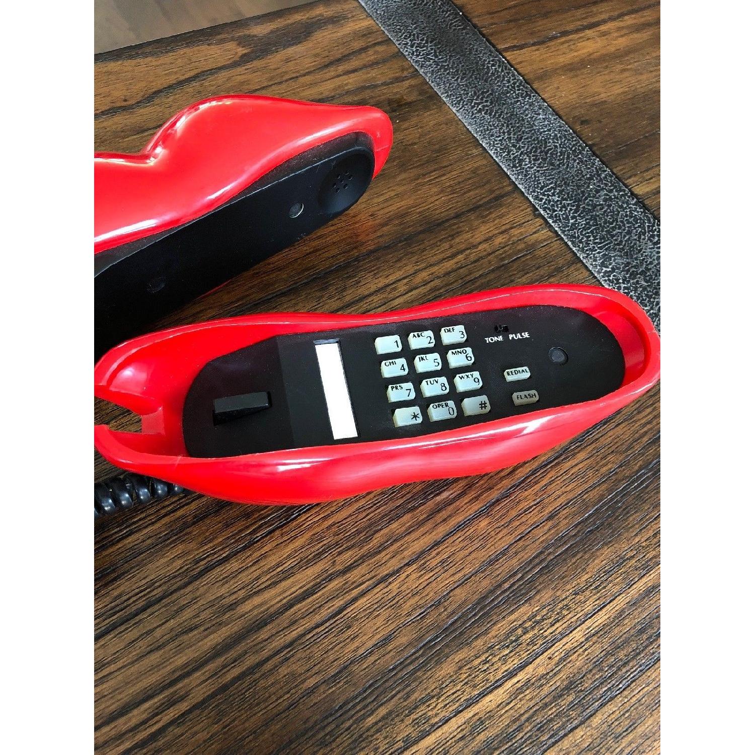 Vintage Sexy Red Lips Trimline Phone - image-3