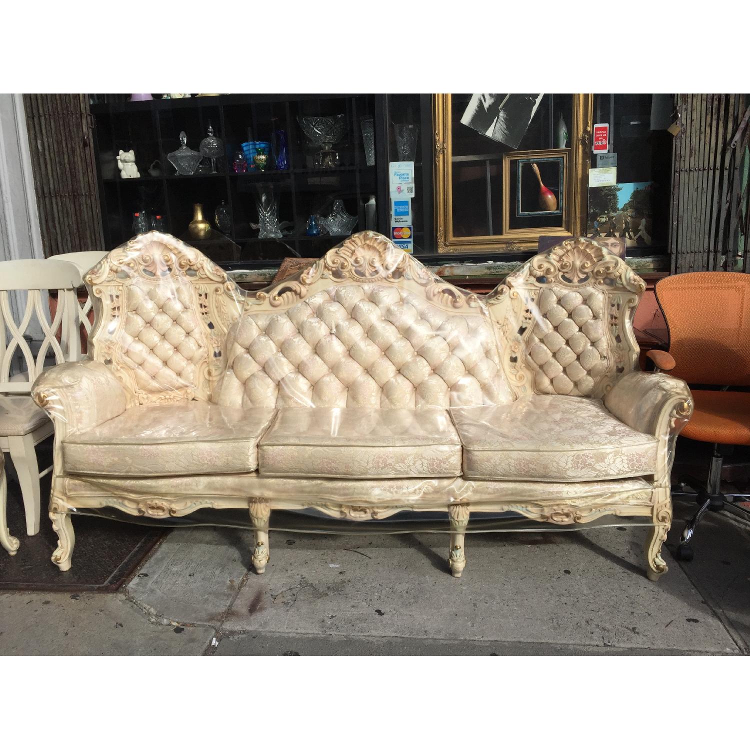 Cellini Furniture Crafters Vintage French Sofa w/ Cover - image-34