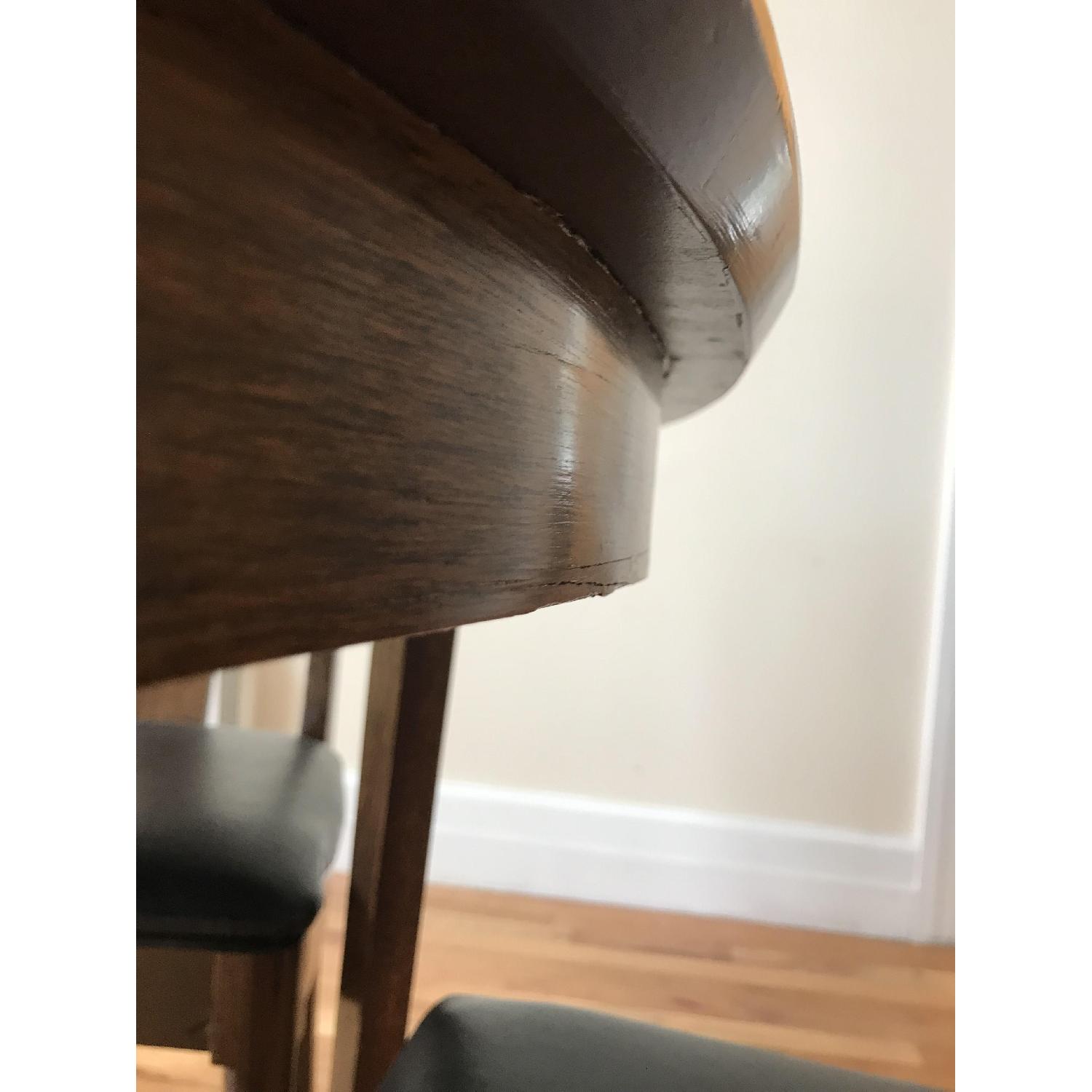 Mid Century Modern Expandable Dining Table w/ 4 Chairs - image-5