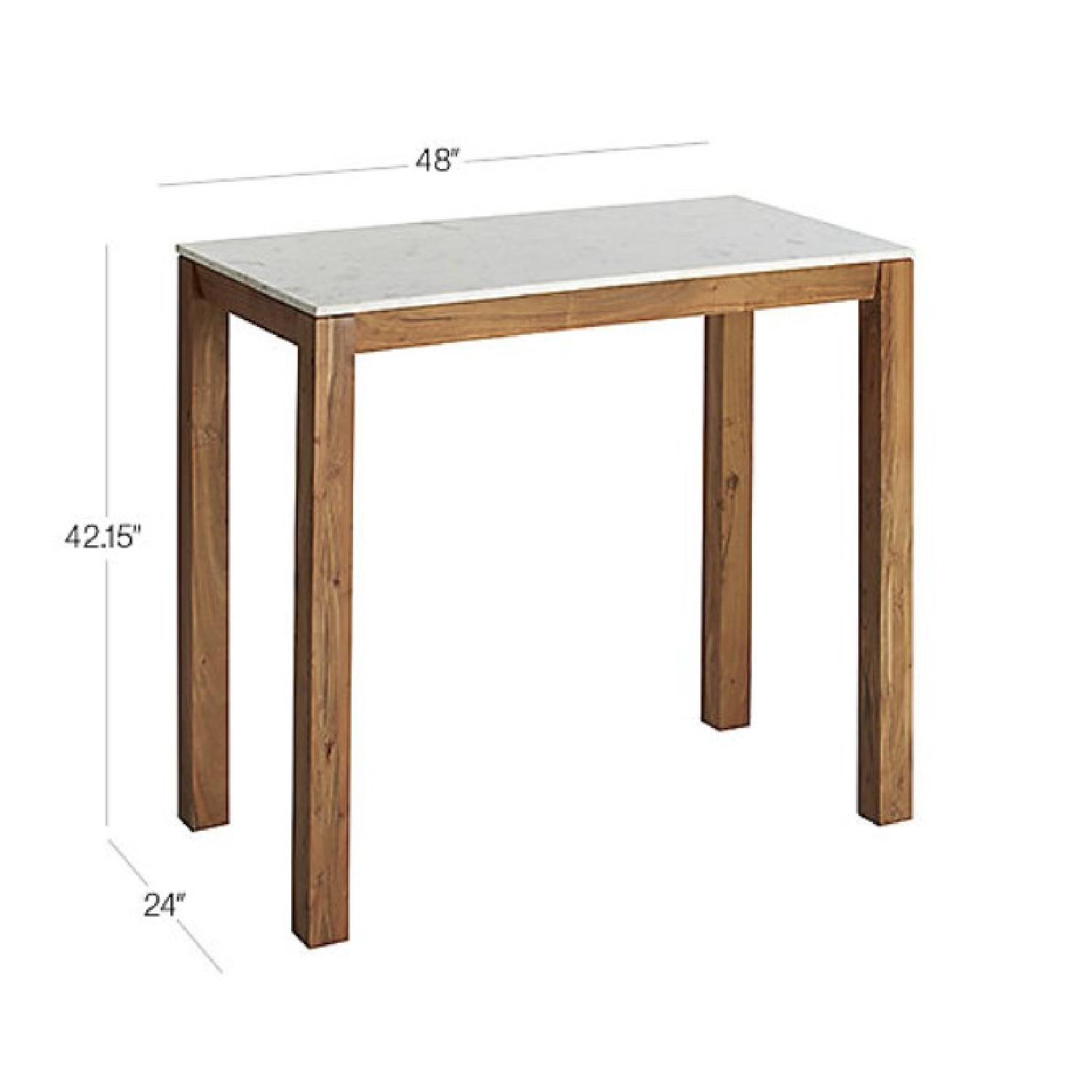 CB2 Palate Marble High Dining Table - image-2