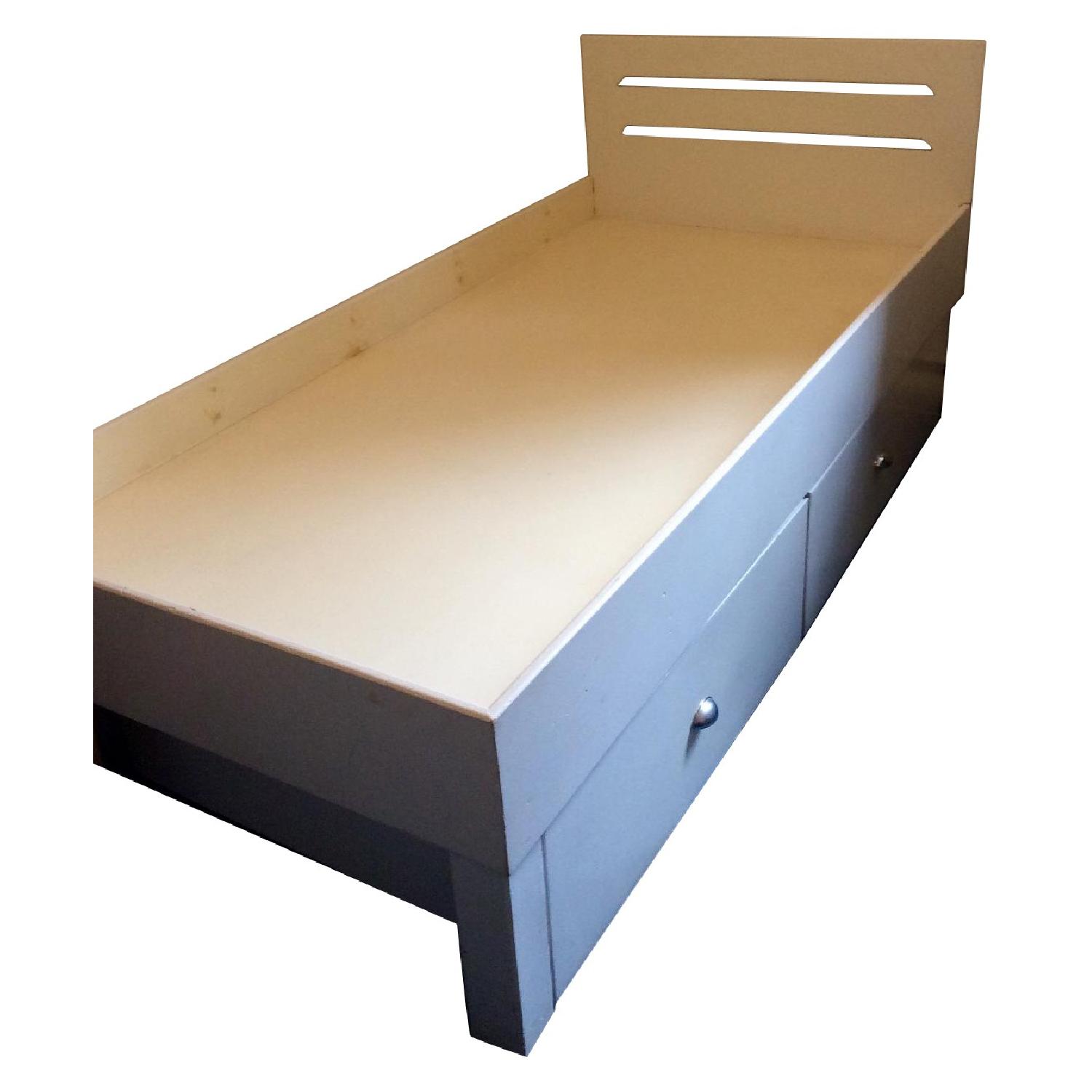 Custom Extra Long Twin Bed W Storage Drawers For Sale On Aptdeco